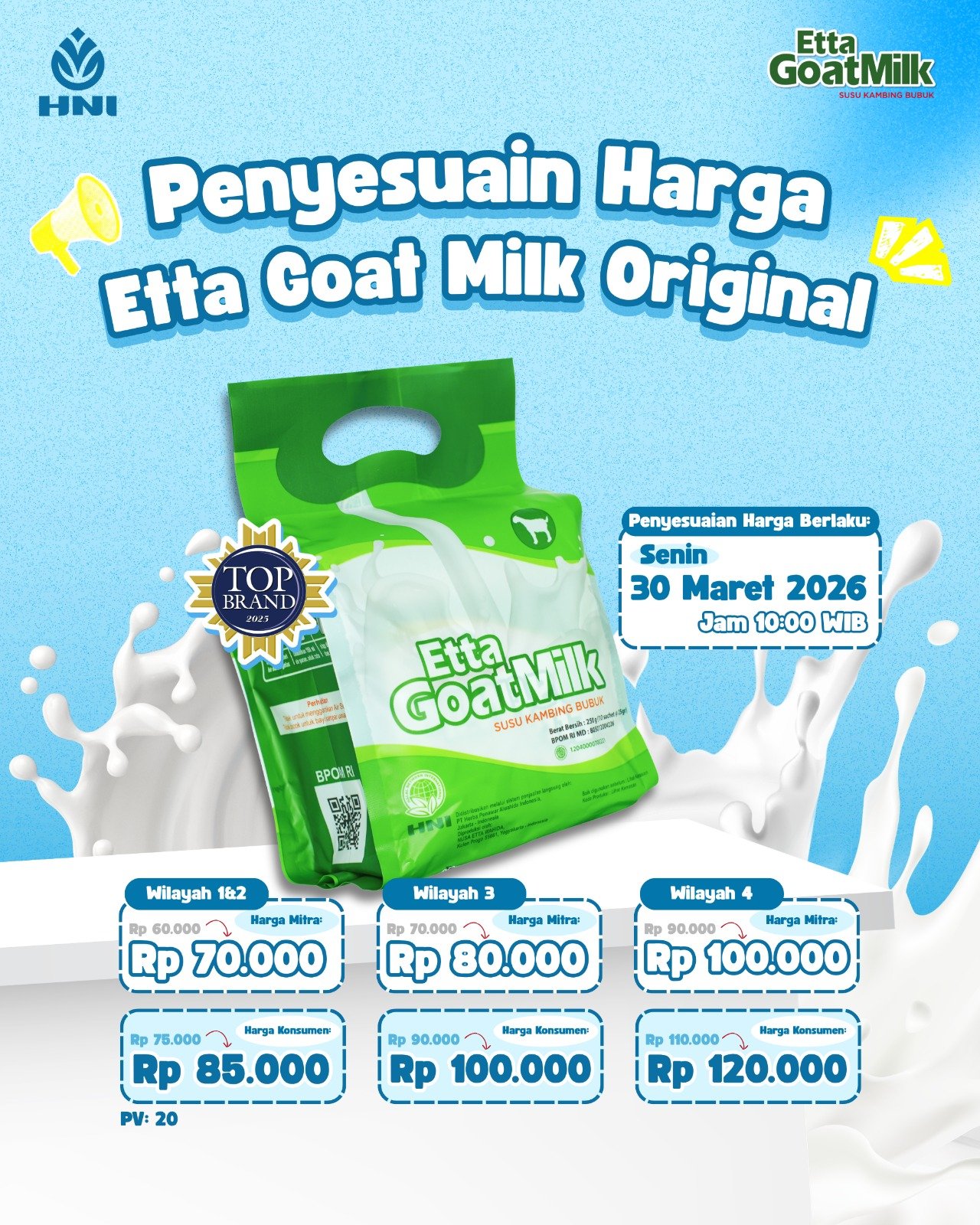 Etta Goal susu Kambing